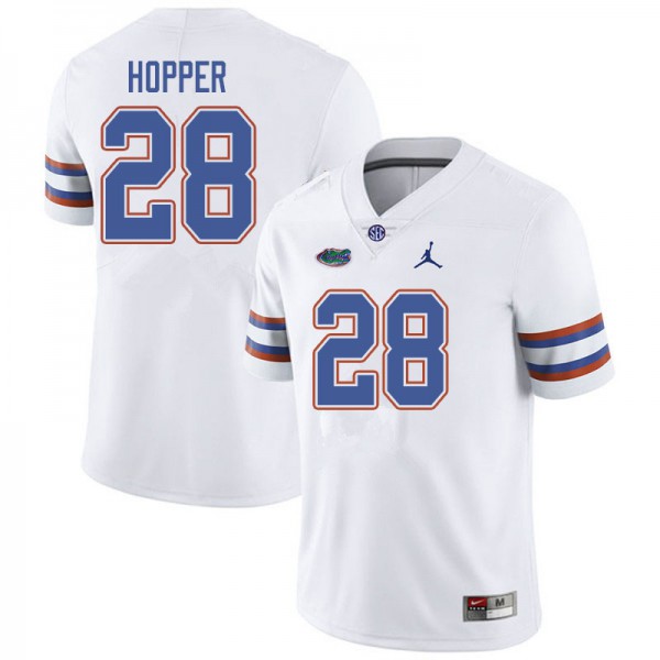 Jordan Brand Men #28 Ty'Ron Hopper Florida Gators College Football Jerseys White